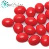 Perline Preciosa Candy Oval 6X8MM RED 10 pezzi