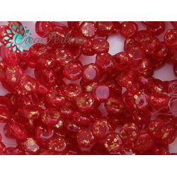 Perline HoneyComb Gold Splash Ruby - 10 pz