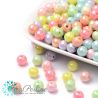 Perle in acrilico colore pastello lucido luster 6 mm - 100 pz