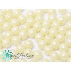 100 Pz Perle in vetro di boemia tonde  CHALK WHITE CREAM LUSTER 3 mm