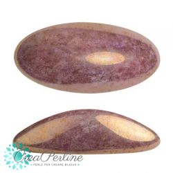 Cabochon 3D Athos® par Puca® Opaque Mix Violet/Gold Ceramic Look 20x10 mm