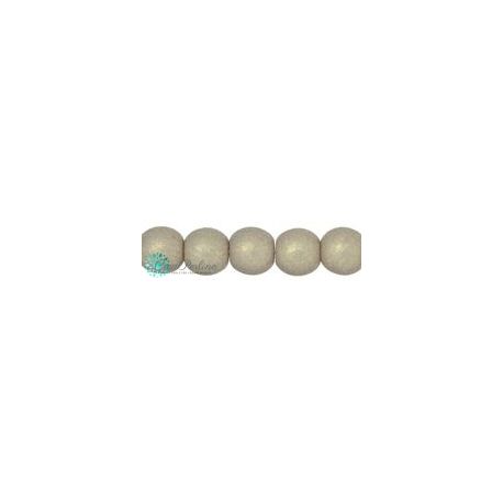 50 Pz Perle in vetro di boemia tonde  Neon Sand  4 mm