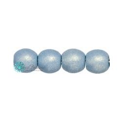 100 Pz Perle in vetro di boemia tonde  Neon Blue Gray 3 mm