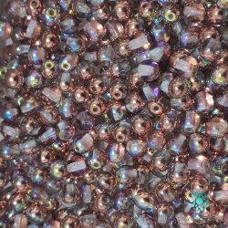 Perla in Vetro di Boemia 3 mm - Crystal Copper Rainbow - 50 pezzi