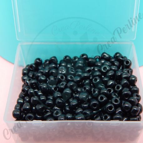 Perle di Conteria in vetro  4 mm  Nero - 15 grammi