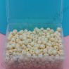 Perle di Conteria in vetro  4 mm  Vaniglia - 15 grammi