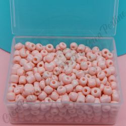 Perle di Conteria in vetro  4 mm Cipria Rosa - 15 grammi