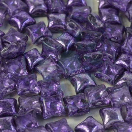 Wibeduo® 8x8mm - Crystal Violet Metallic Ice - 10 Pezzi 