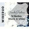 ComBiPerline Kit Wibeduo® 8x8mm - Black & White - 40 Pezzi 