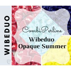 ComBiPerline Kit Wibeduo® 8x8mm - Opaque Summer - 40 Pezzi 