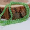 Perline pietre dure agata sfaccettata 4 mm Verde Chiaro -1 filo (+/- 100 pz)