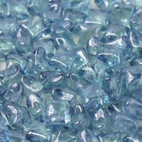 Wibeduo® 8x8mm - Crystal Baby Blue Luster - 10 Pezzi 