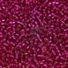 Rocailles Miyuki 11/0 -  Dyed Silver Lined Raspberry - 5 gr