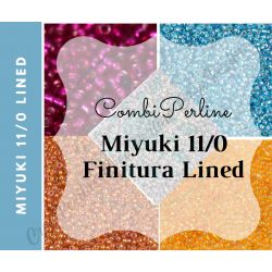 CombiPerline miyuki 11/0 Finitura Lined 25 gr Edizione 1