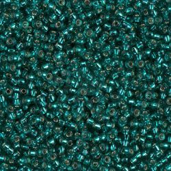 Rocailles Miyuki 11/0 colore Silver Lined  Teal -5 gr