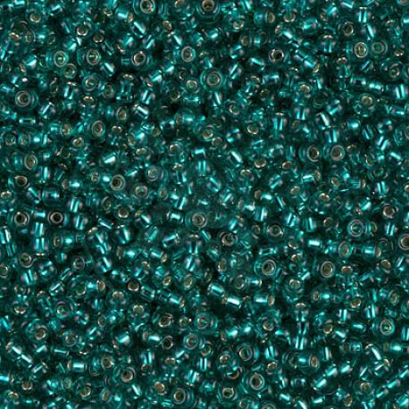 Rocailles Miyuki 11/0 colore Silver Lined  Teal -5 gr