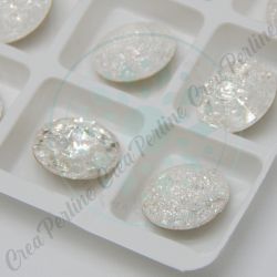 Rivoli cabochon tondo  Ice Crystal 12 mm - 1 pezzo