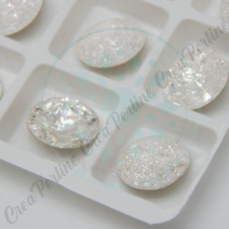 Rivoli cabochon tondo  Ice Crystal 12 mm - 1 pezzo