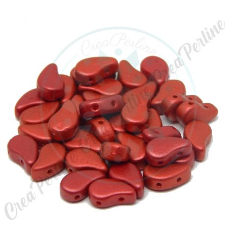 Perline Paisley Duo 8x5mm Chalk Lava Red 5gr