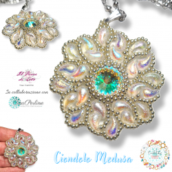 Kit CombIdea Ciondolo Medusa Glace in collaborazione con il Fiore di Loto Bijoux + Pdf 