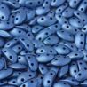 Perline Mobyduo® 3 x 8 mm  Alabaster Metallic Sea Blue - 30 Pezzi
