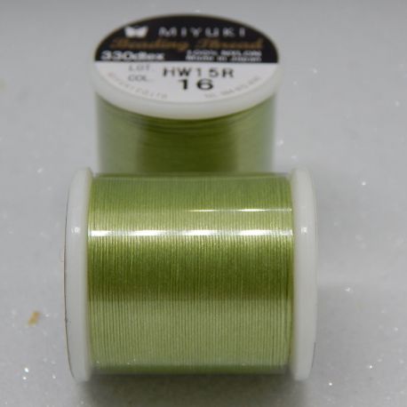 Filo Miyuki per tessitura embroidery Verde Peridot 50 mt 0.25