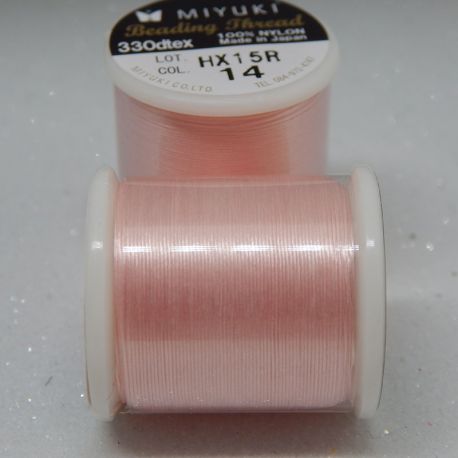 Filo Miyuki per tessitura embroidery Rosa Chiaro Light Pink 14 50 mt 0.25