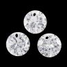 Charms Ciondolo zircone punta di diamante crystal 4 mm - 10 pezzi  