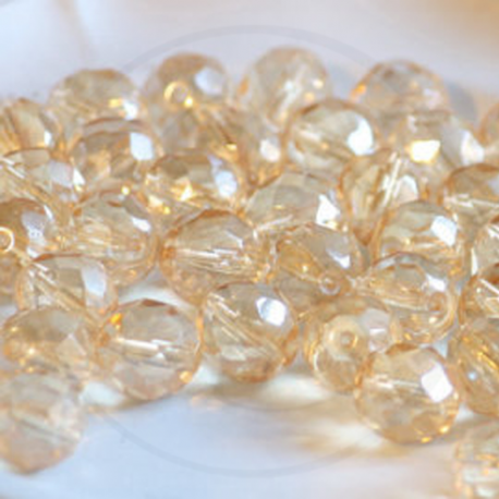 30 pz Perle perle cristallo fire polish Champagne luster