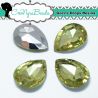 10 Pezzi Cabochon Gocce in Resina 13x18mm Jonquil