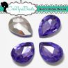 10 Pezzi Cabochon Gocce in Resina 13x18mm Violet